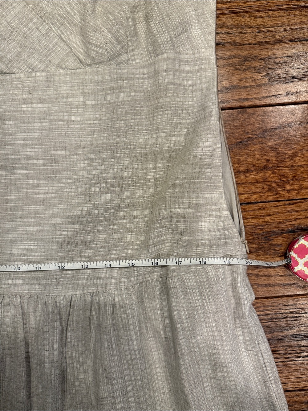 Banana Republic tan linen maxi dress. Size 10. - Picture 5 of 5